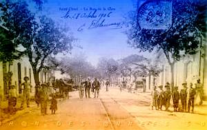 SAINT CLOUD LA RUE DE LA GARE 1906